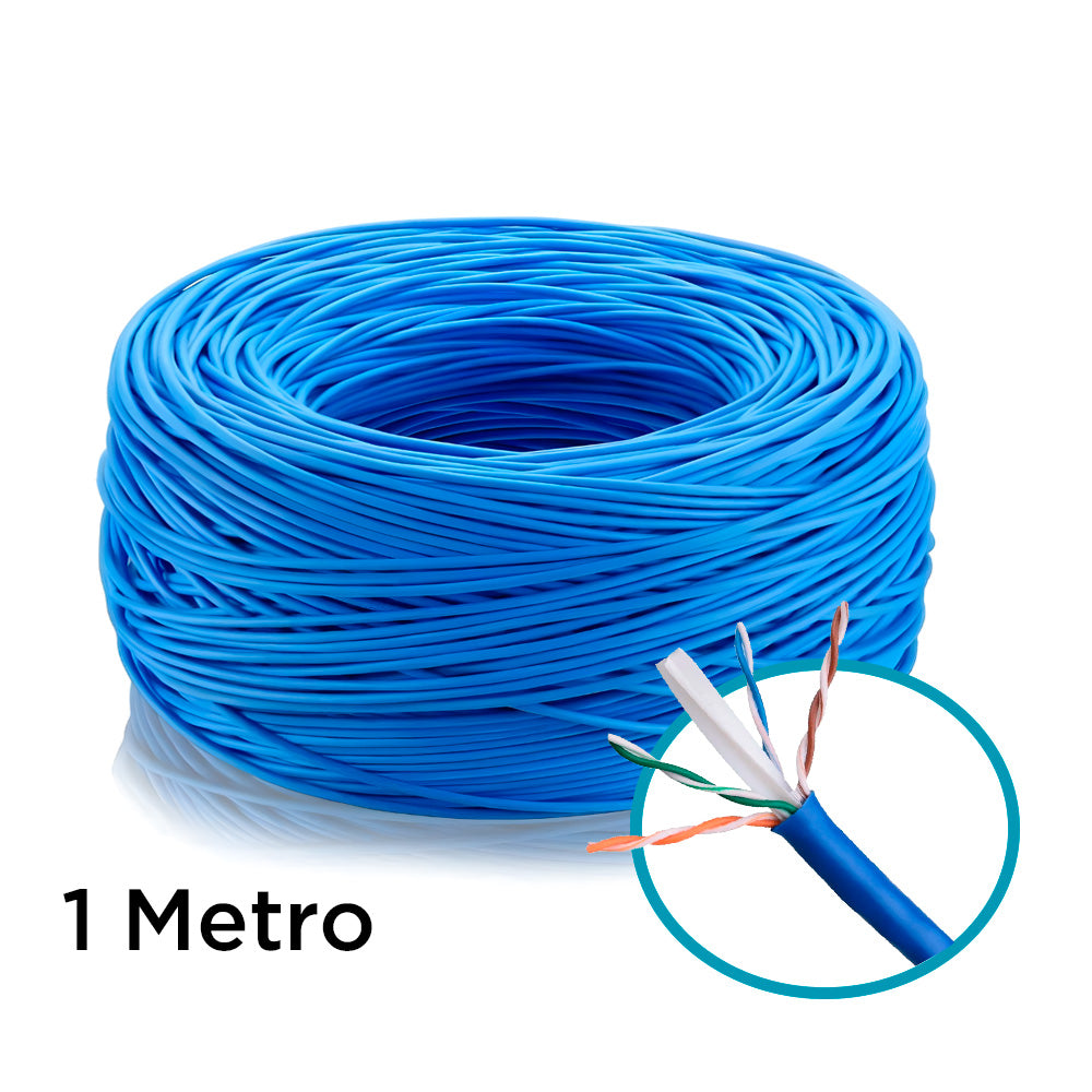 Metro de Cabo de Rede, Furukawa Soho Plus, CAT6, 24AWGX4P, U/UTP, Trançado 4 Pares, Azul